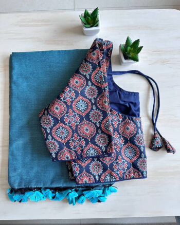 Budget Khadi Cotton with Tassels on Boarder