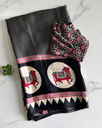 Satin silk pichwai Budget sarees