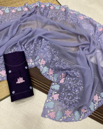 Crush embroidery budget sarees